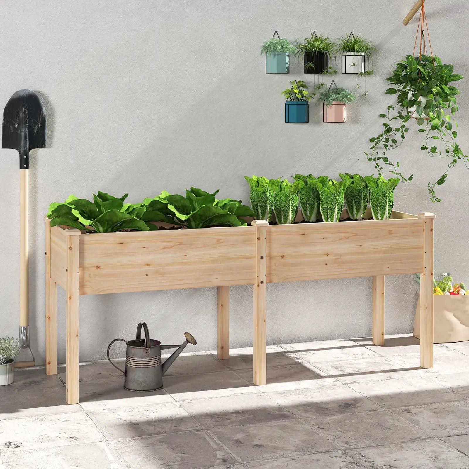 Large Raised Garden Bed with Drainage Holes and 6 Supporting Legs by DirectDeals