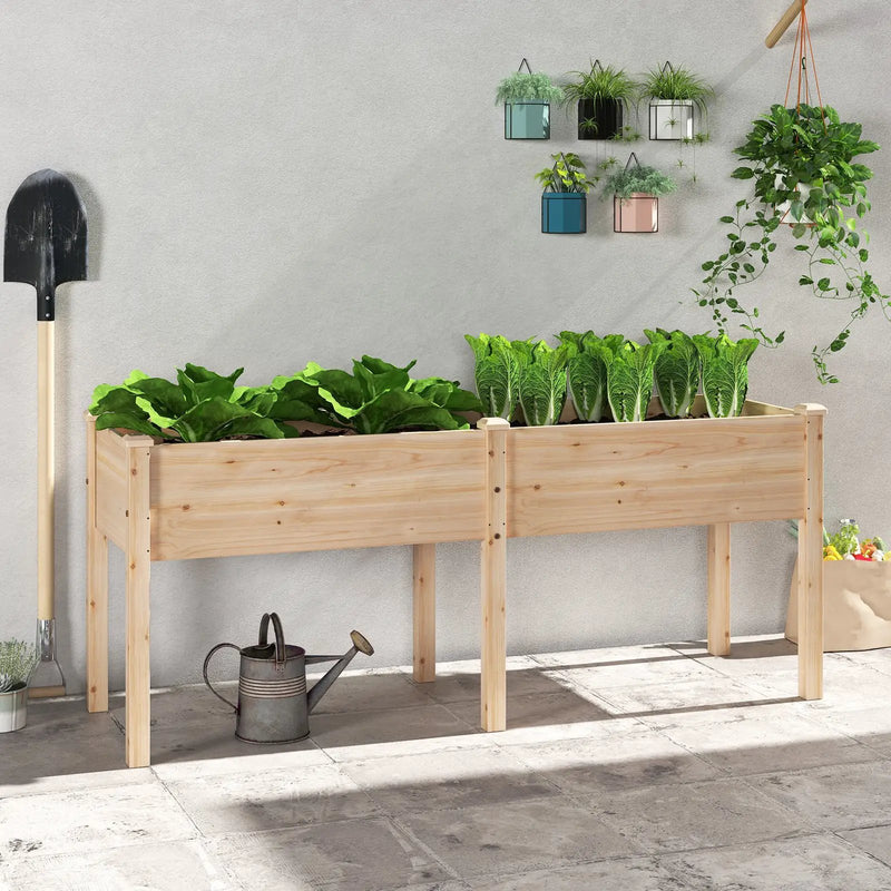 Large Raised Garden Bed with Drainage Holes and 6 Supporting Legs by DirectDeals