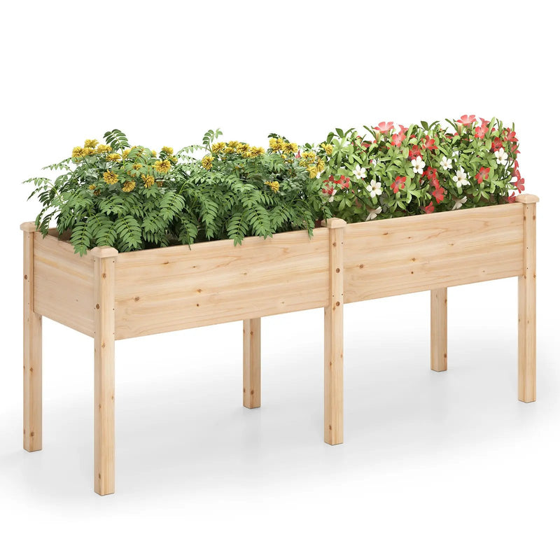 Large Raised Garden Bed with Drainage Holes and 6 Supporting Legs by DirectDeals