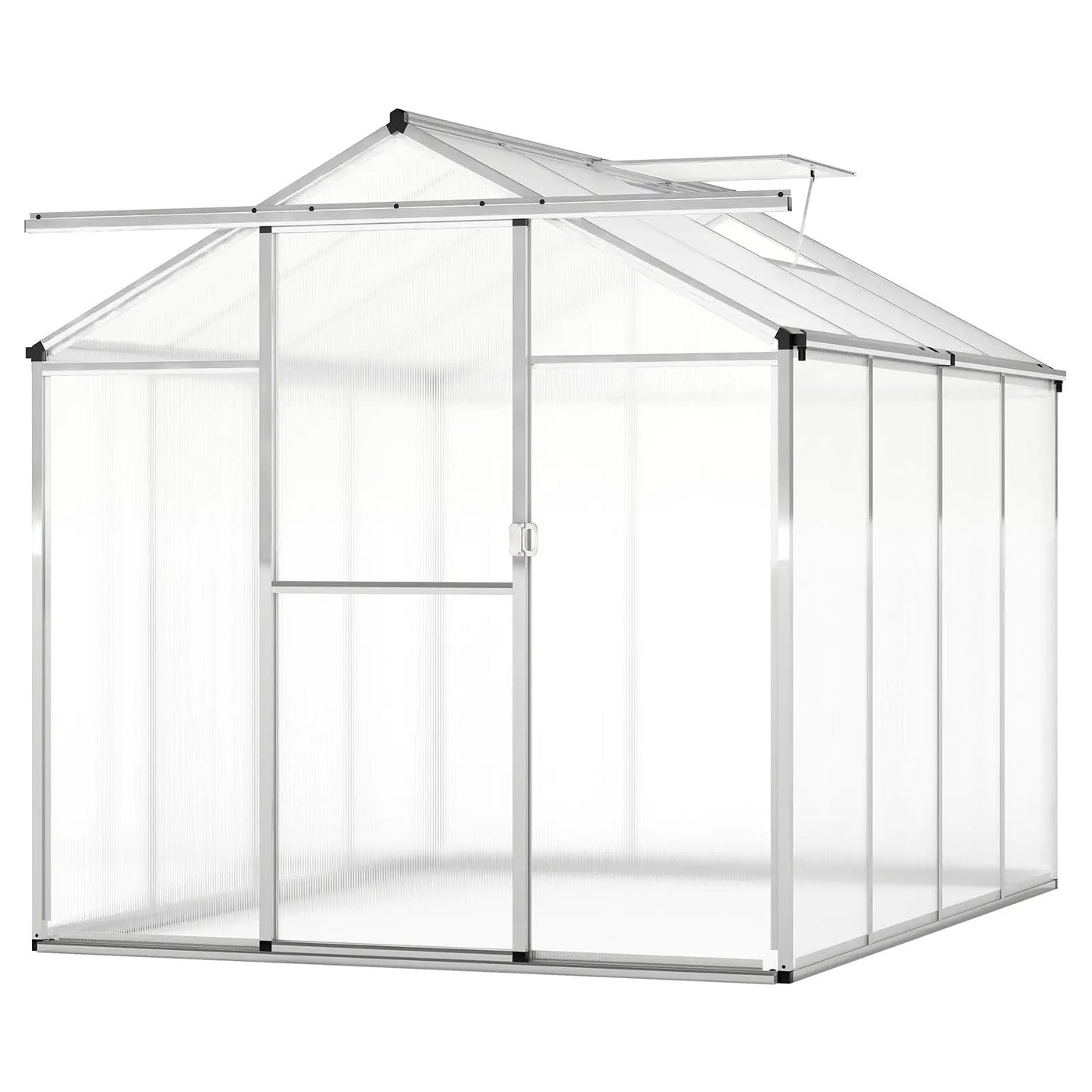Large Walk-in Green House with Rain Gutters and Polycarbonate Panels by DirectDeals