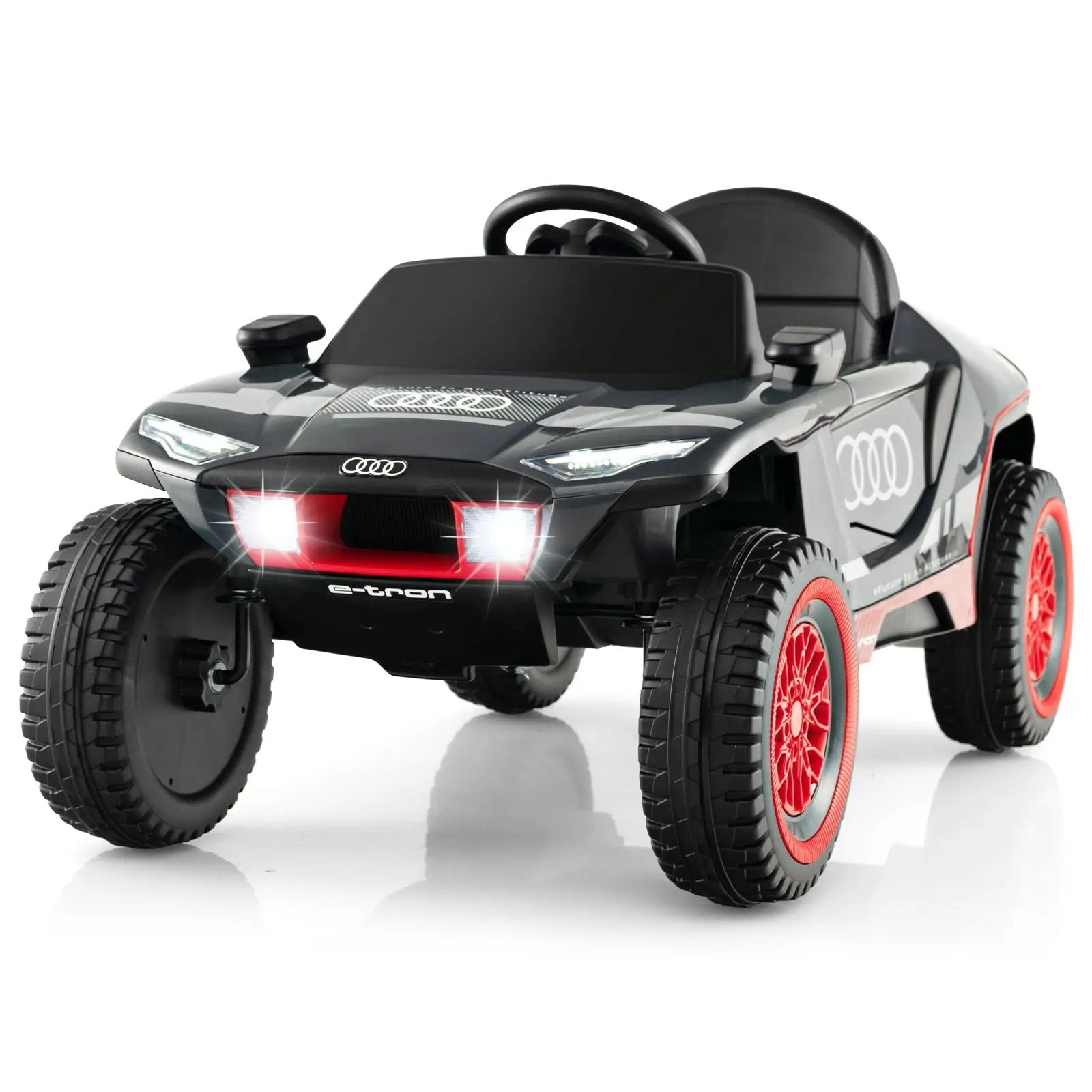 Licensed Audi Kids Ride On E-tron Racing Car-Gray by DirectDeals