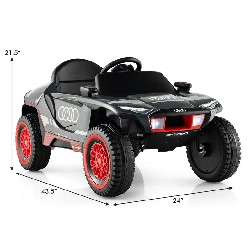 Licensed Audi Kids Ride On E-tron Racing Car-Gray by DirectDeals