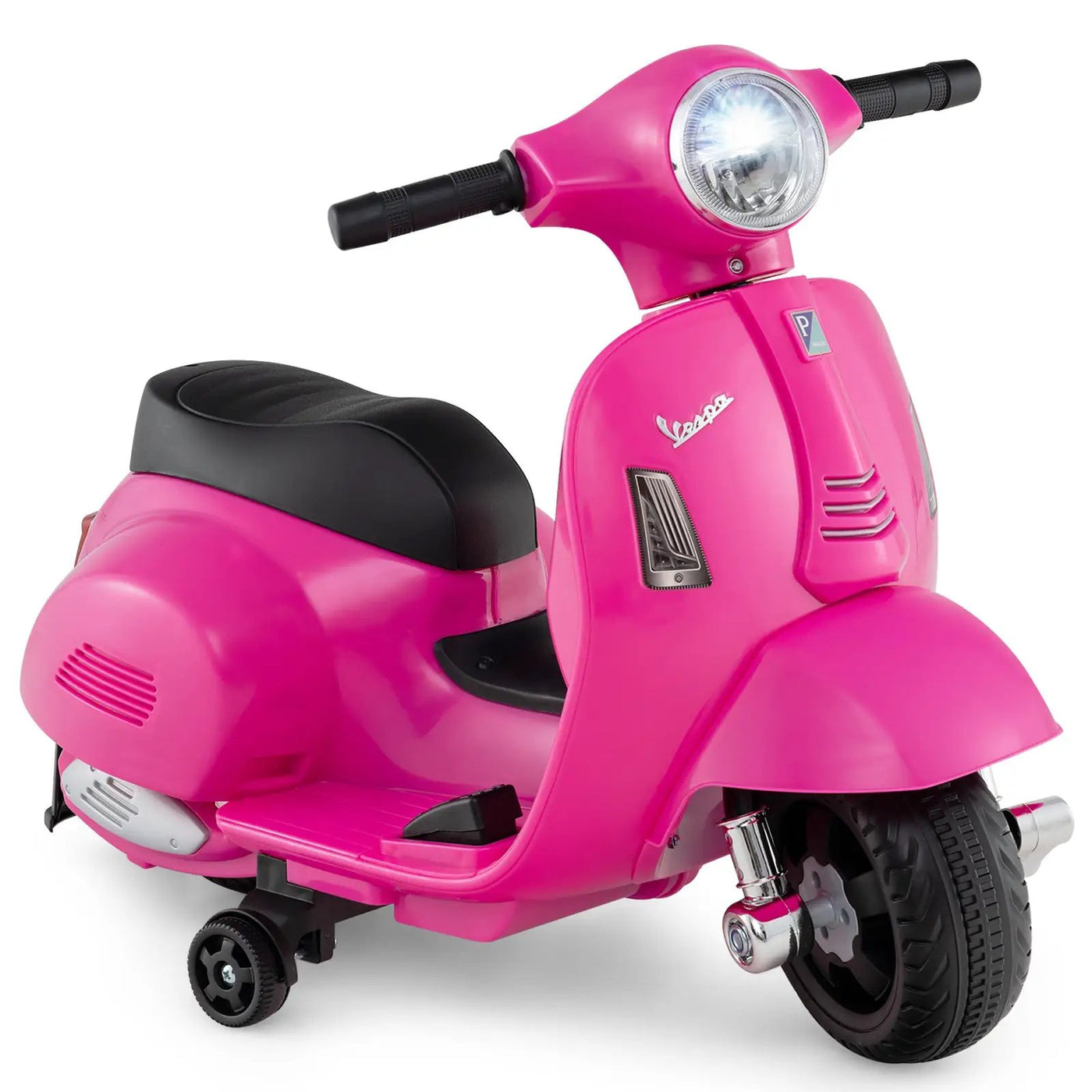 Kids Ride on Motorcycle Licensed Vespa with LED Headlight and Horn Sound by DirectDeals