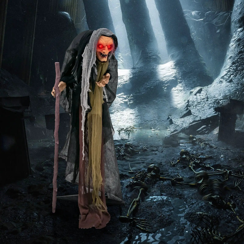 Life Size Animatronic Witch with Pre-Recorded Phrases by DirectDeals
