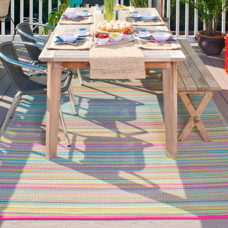 Cancun - Candy Outdoor Rug for Patio by Fab Habitat
