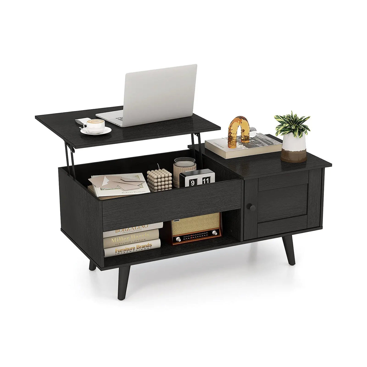 Lift Top Coffee Table with Storage and Hidden Compartment by DirectDeals