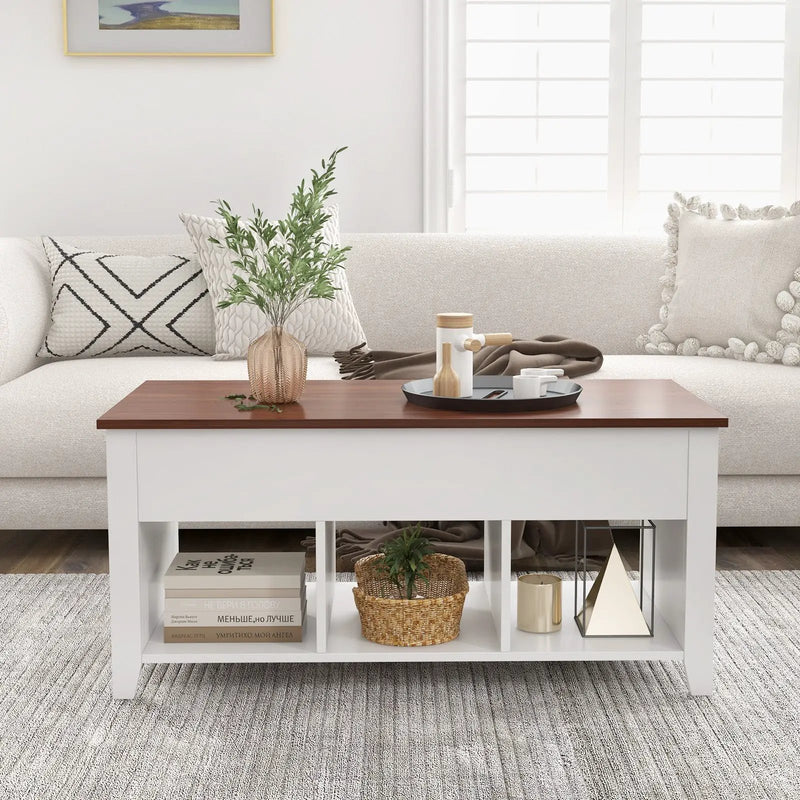 Coffee Table with Hidden Storage Compartment by DirectDeals