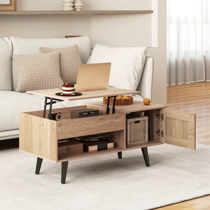 Lift Top Coffee Table with Storage and Hidden Compartment by DirectDeals