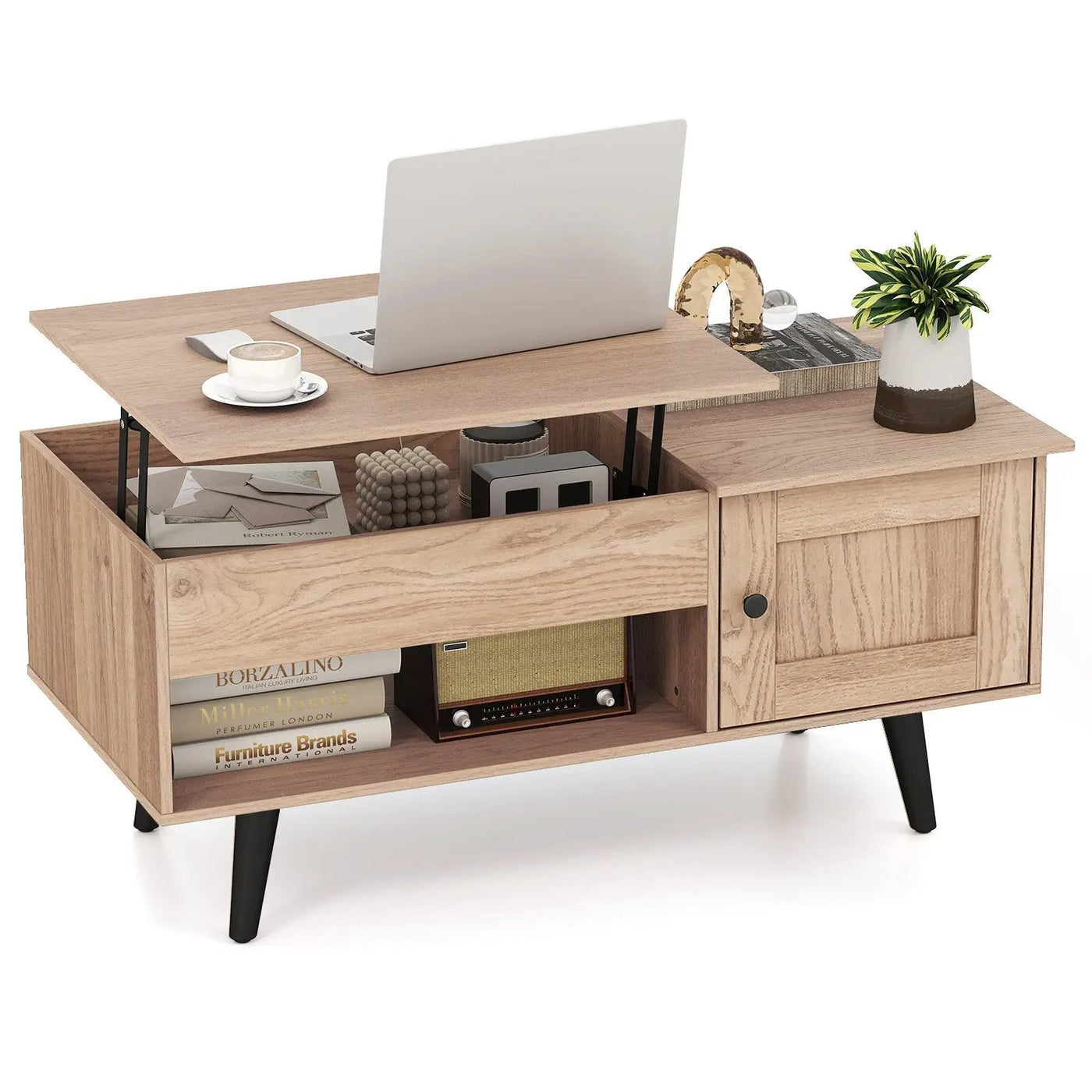 Lift Top Coffee Table with Storage and Hidden Compartment by DirectDeals