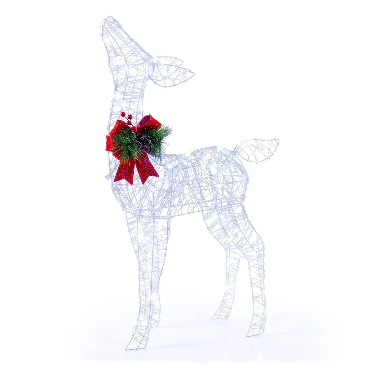 Lighted Christmas Reindeer Decoration with 50 LED Lights by DirectDeals