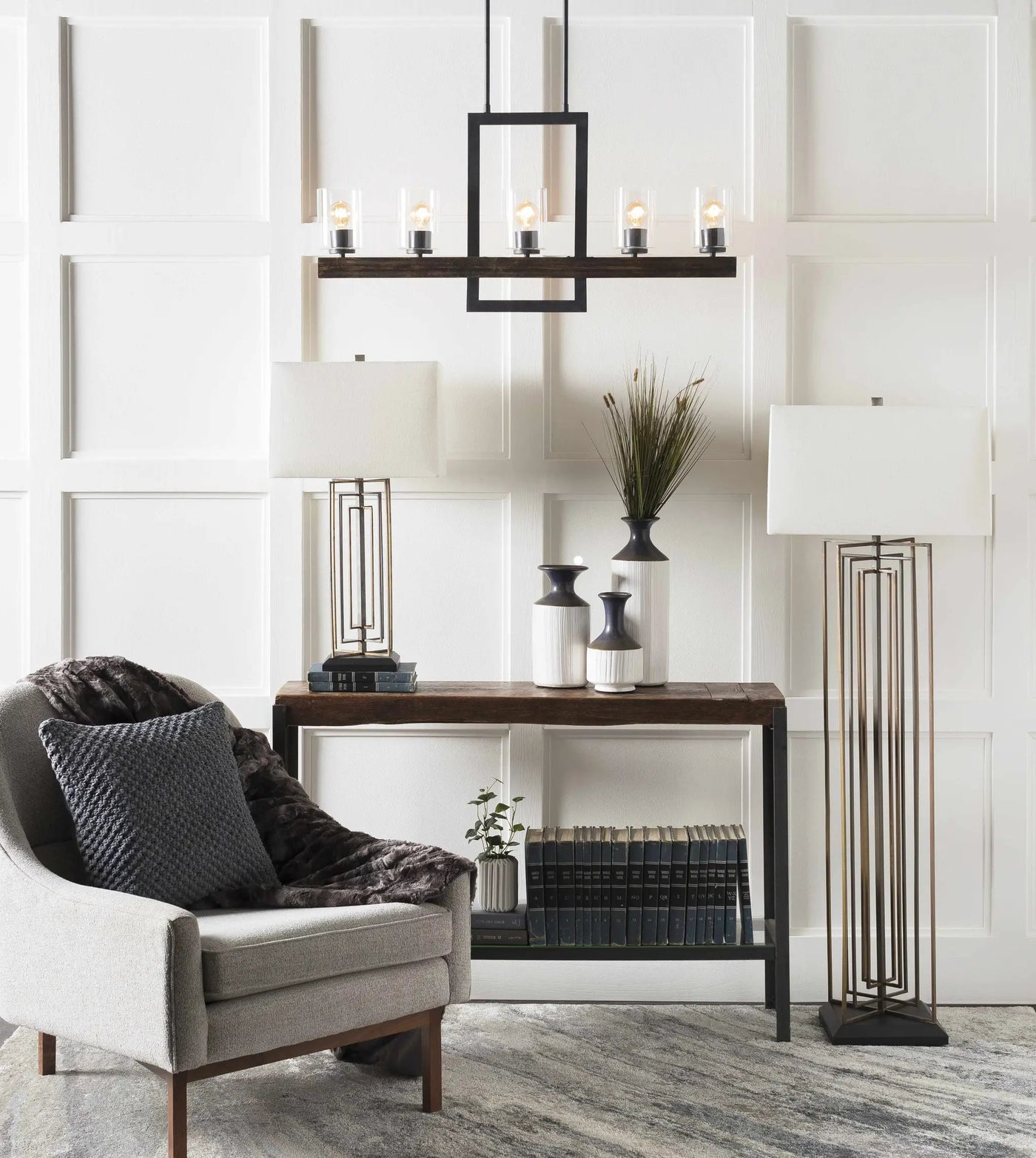 Dentsville Gray Marble Rug - Clearance by Boutique Rugs