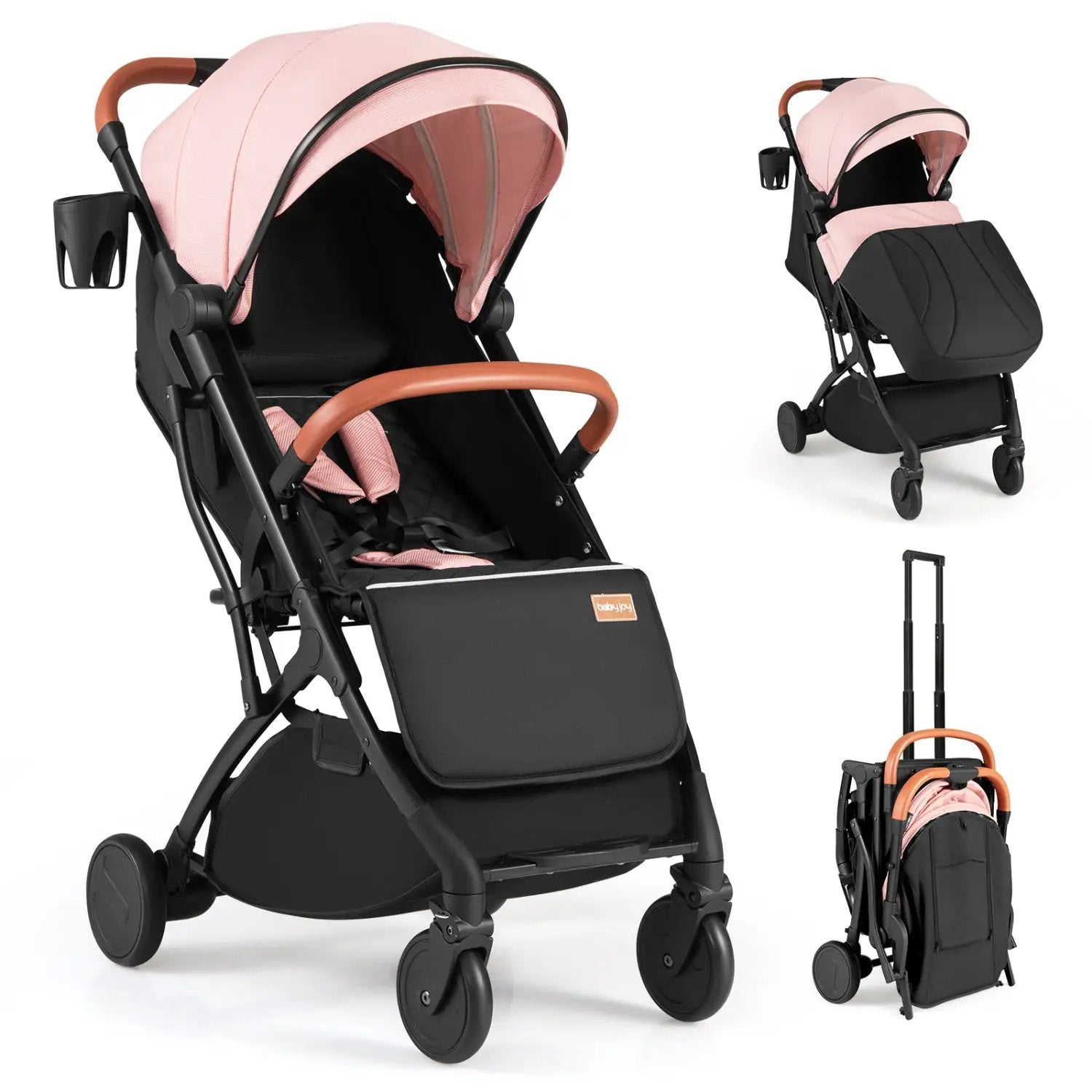 Lightweight Baby Stroller Compact Travel Stroller with One-Hand Folding by DirectDeals
