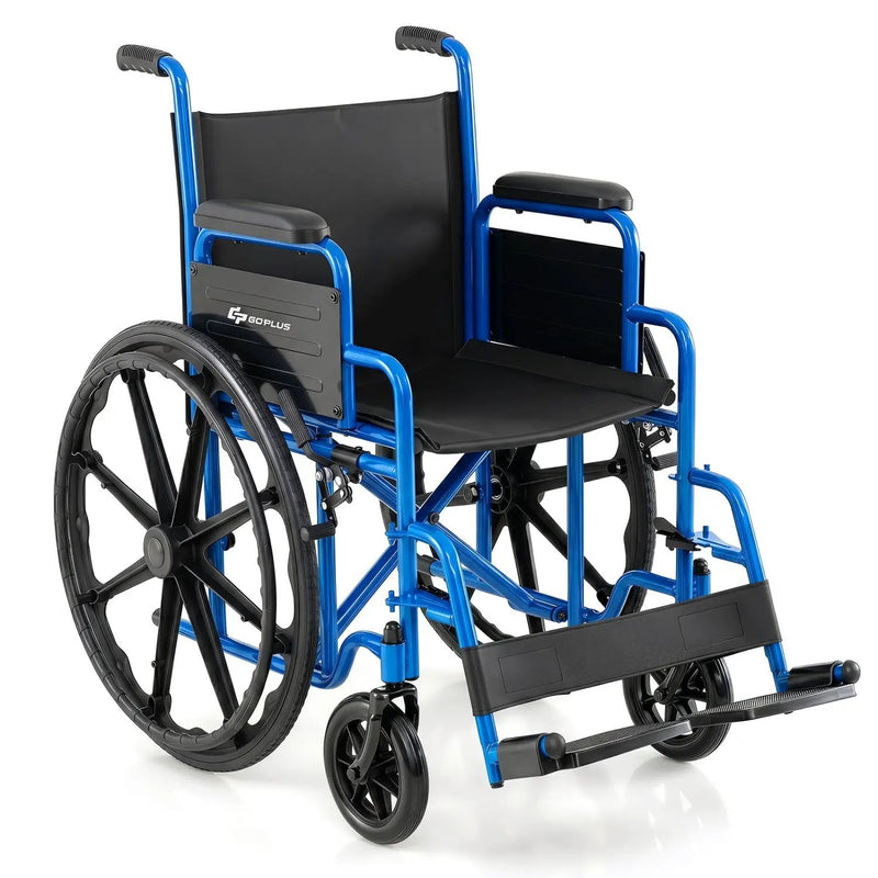 Folding Wheelchair for Adults with Swing-Away Footrest by DirectDeals