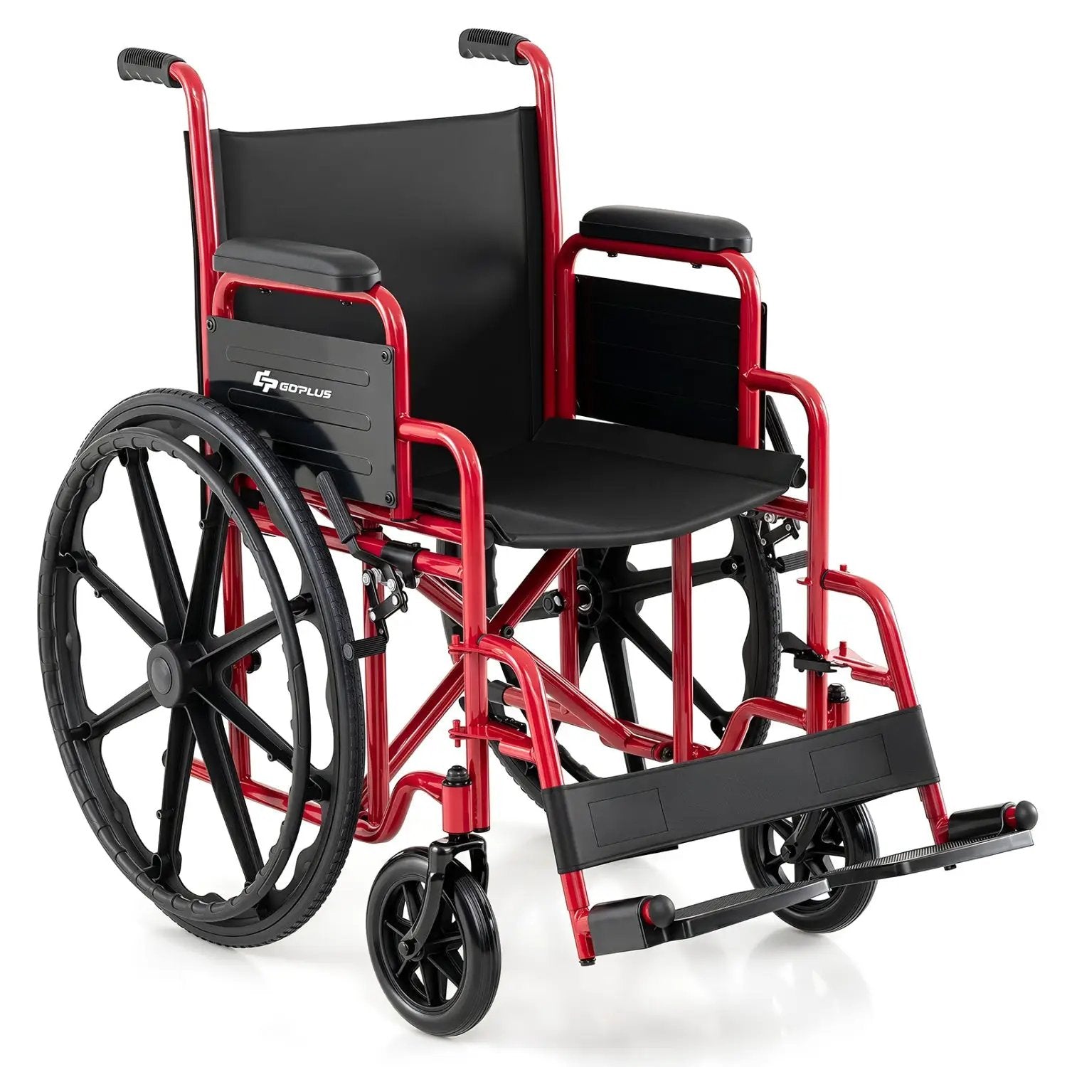 Folding Wheelchair for Adults with Swing-Away Footrest by DirectDeals