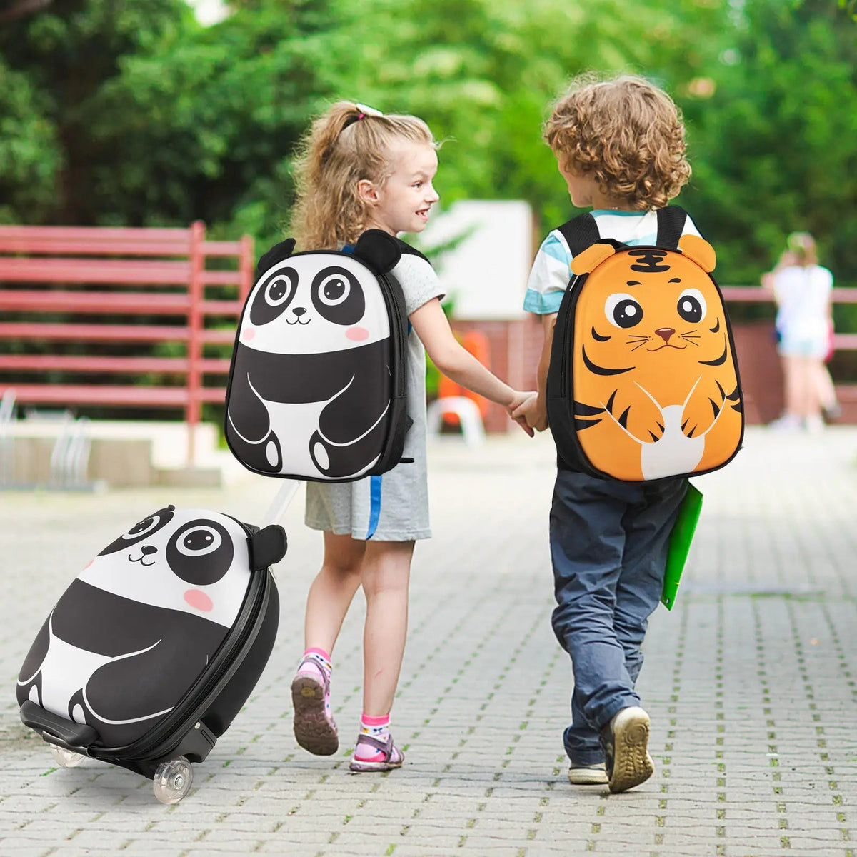 Lightweight and Portable Rolling Suitcase for Children by DirectDeals