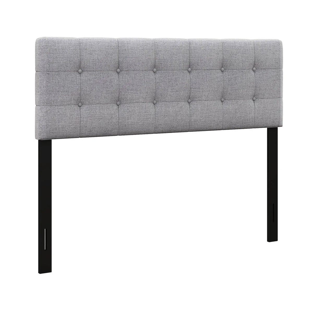 Linen Upholstered Headboard with Solid Rubber Wood Legs by DirectDeals