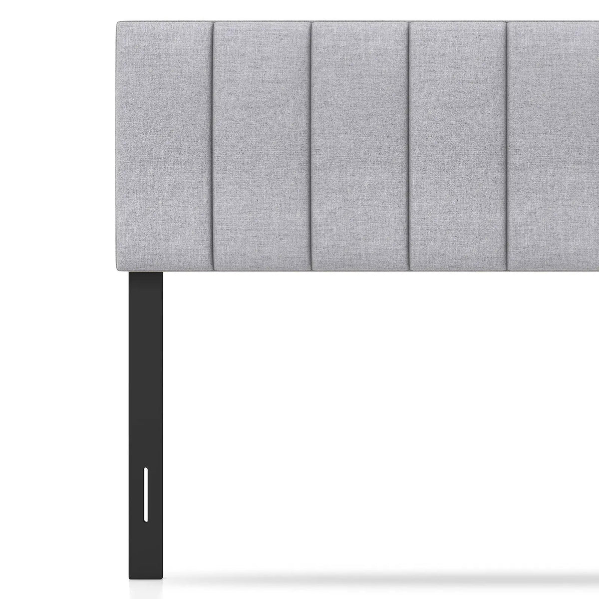 Linen Upholstered Headboard with Solid Wood Legs and Adjustable Width by DirectDeals