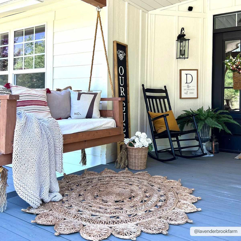 Longville Round Jute Rug - Clearance by Boutique Rugs