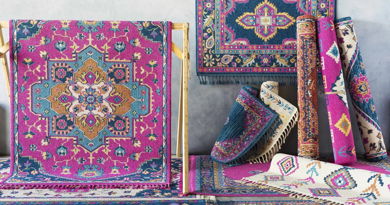 Franktown Magenta Carpet - Clearance by Boutique Rugs