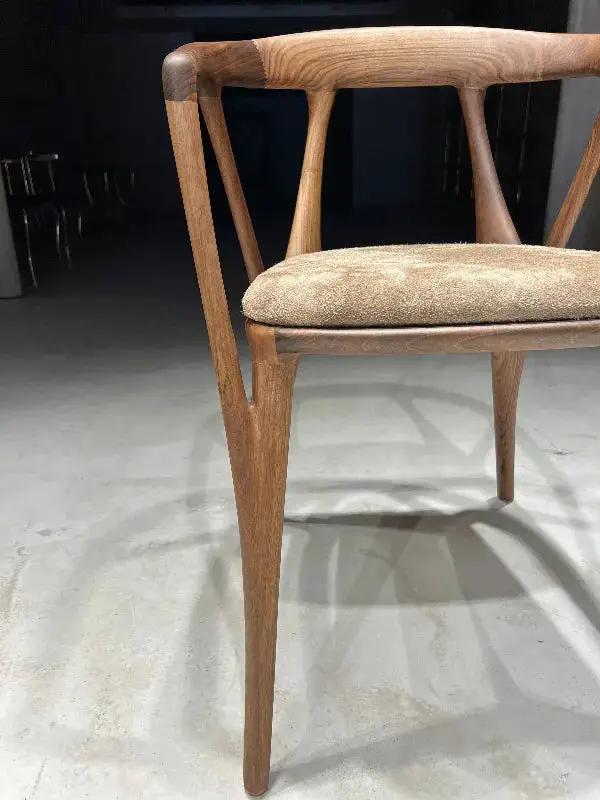 Luxury Premium Solid Walnut Chair - Italian Style, photo 2 of 16