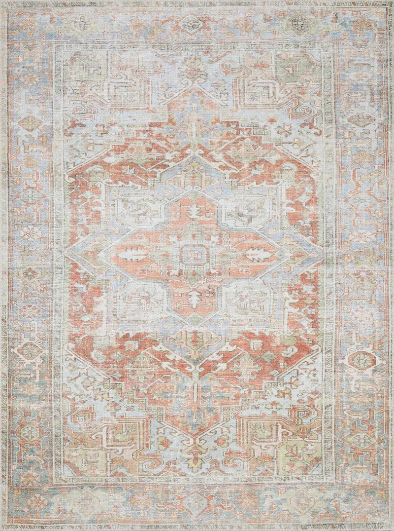 Rust Maayon Washable Rug by Boutique Rugs