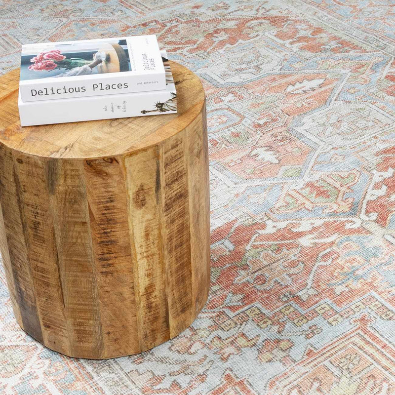 Rust Maayon Washable Rug by Boutique Rugs