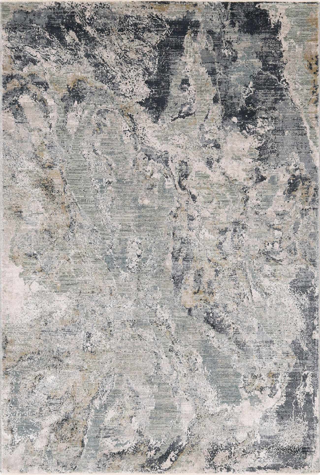 Maddington Gray Marble Thick Luxe Rug by Boutique Rugs