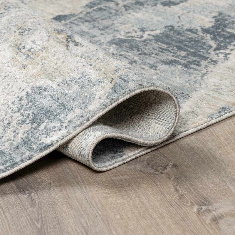 Maddington Gray Marble Thick Luxe Rug by Boutique Rugs