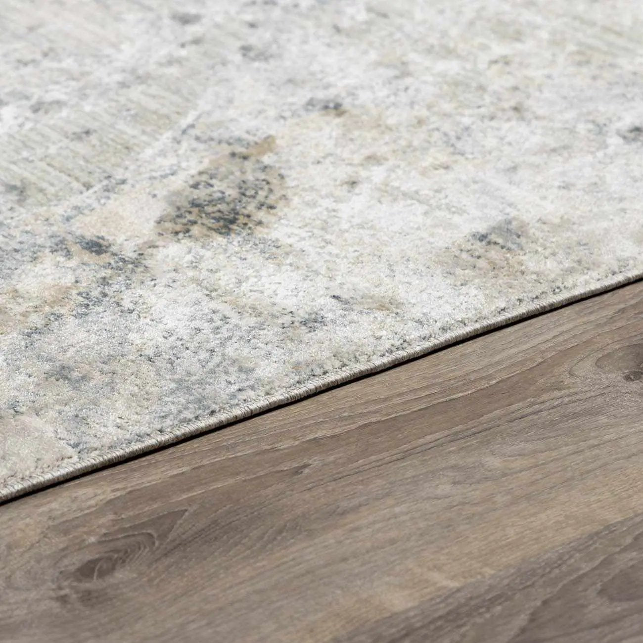 Maddington Gray Marble Thick Luxe Rug by Boutique Rugs