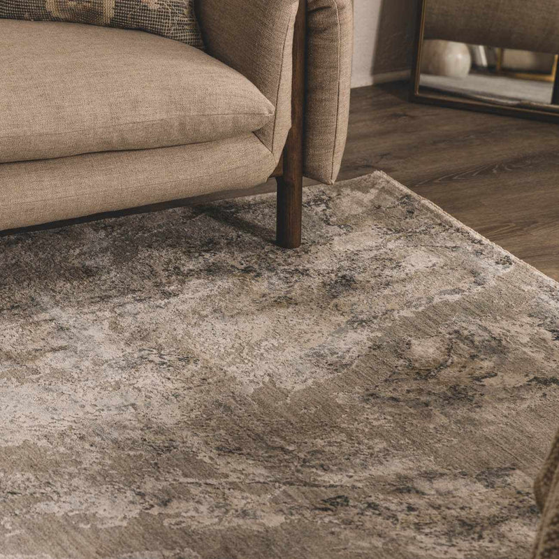 Maddington Gray Marble Thick Luxe Rug by Boutique Rugs