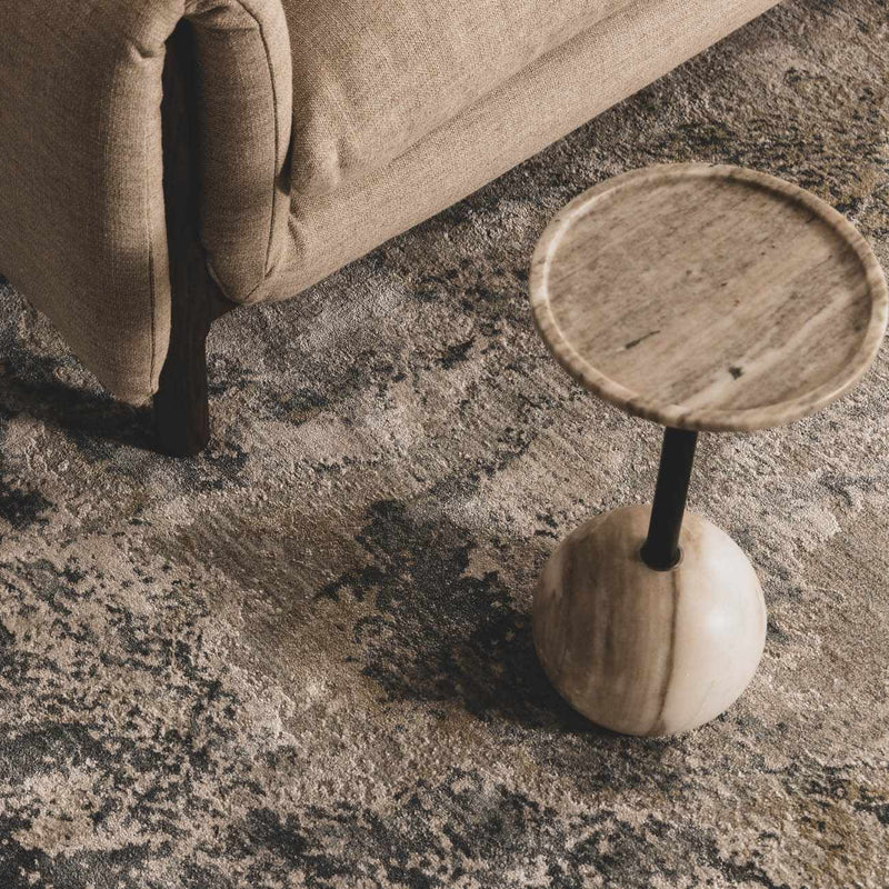 Maddington Gray Marble Thick Luxe Rug by Boutique Rugs