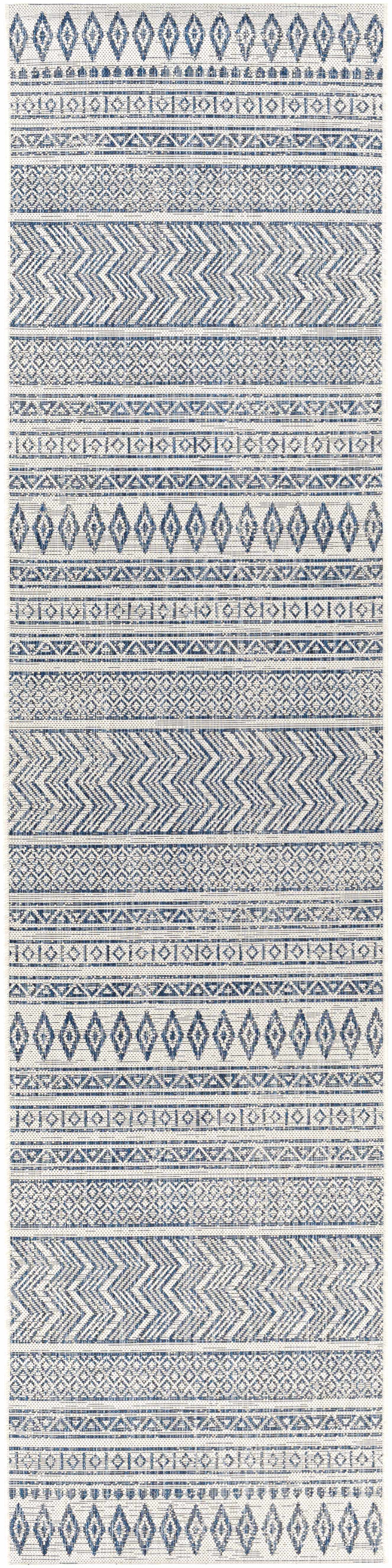 Madras Light Blue Green All Over Performance Outdoor Area Rug by Boutique Rugs
