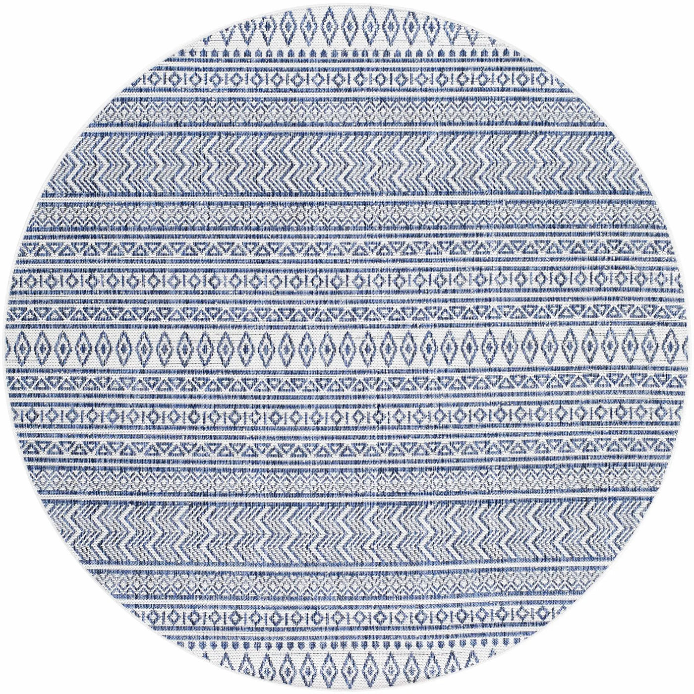 Madras Light Blue Green All Over Performance Outdoor Area Rug by Boutique Rugs