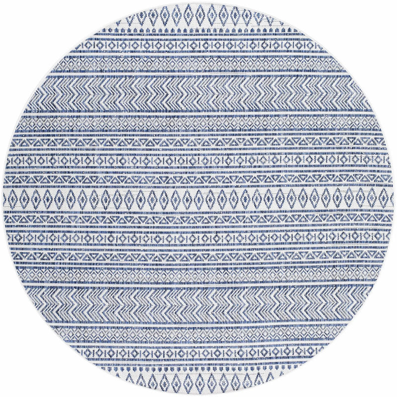Madras Light Blue Green All Over Performance Outdoor Area Rug by Boutique Rugs