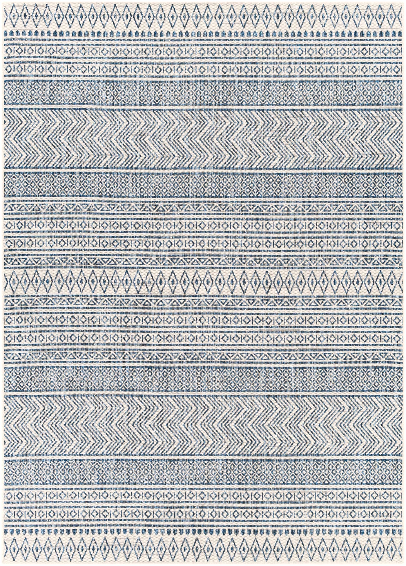 Madras Light Blue Green All Over Performance Outdoor Area Rug by Boutique Rugs