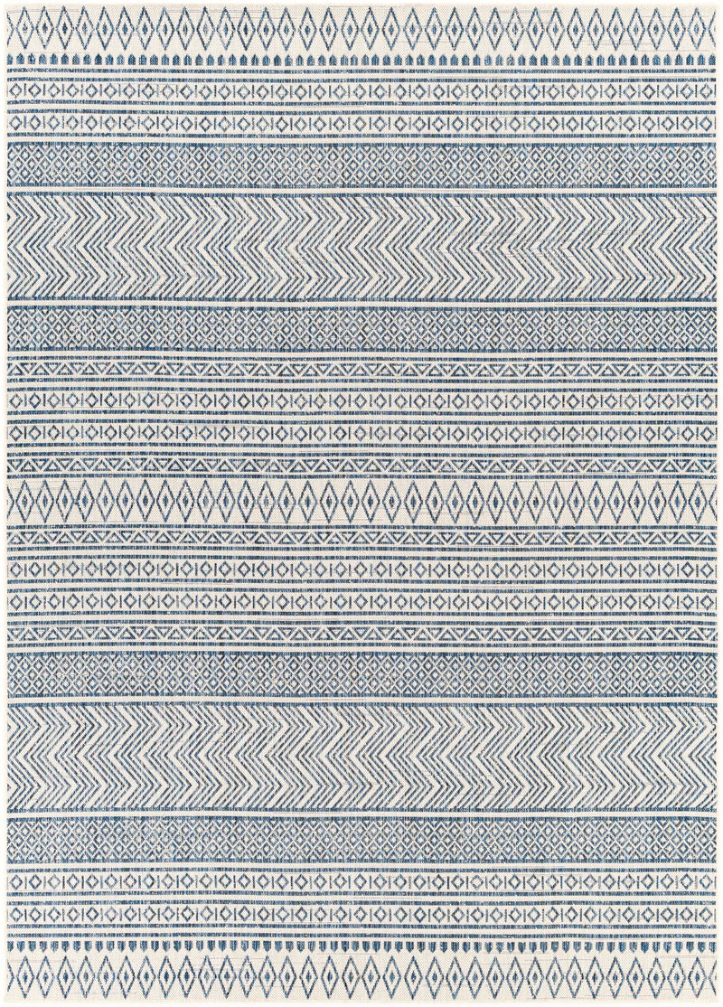 Madras Light Blue Green All Over Performance Outdoor Area Rug by Boutique Rugs
