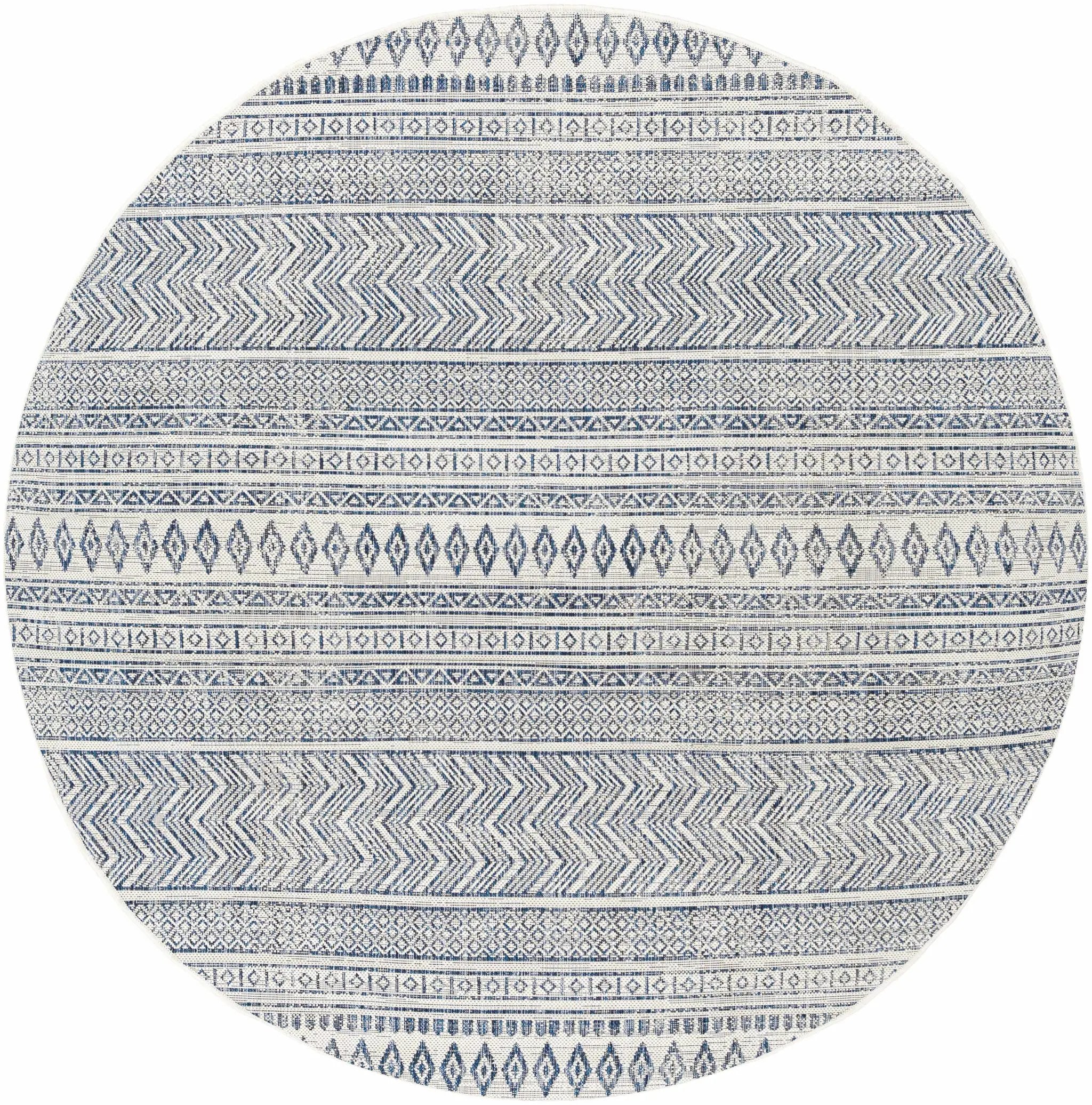 Madras Light Blue Green All Over Performance Outdoor Area Rug by Boutique Rugs
