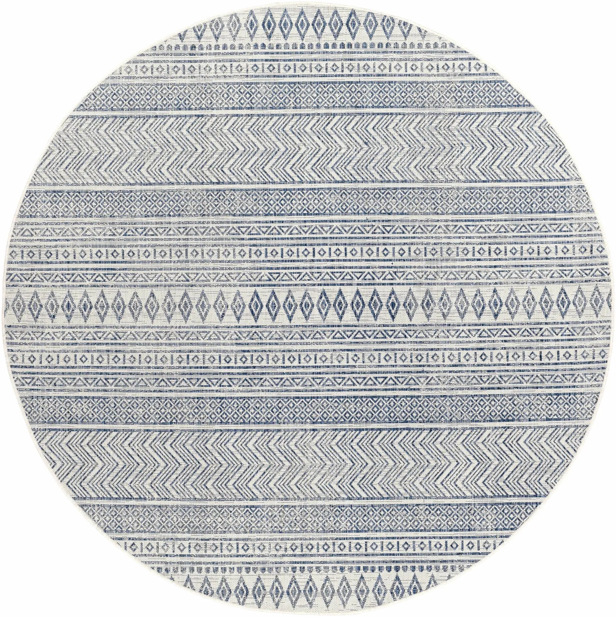 Madras Light Blue Green All Over Performance Outdoor Area Rug by Boutique Rugs