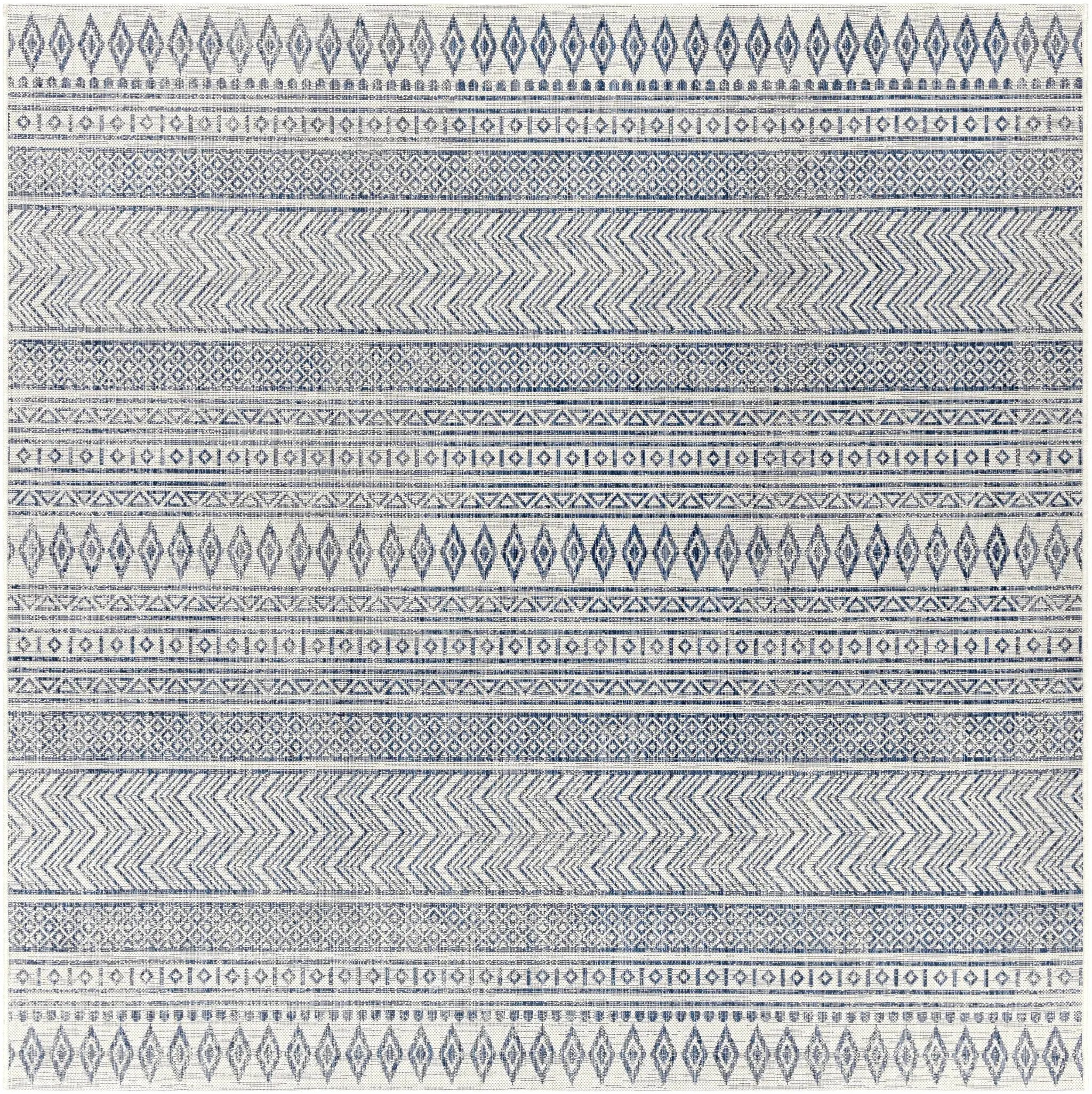 Madras Light Blue Green All Over Performance Outdoor Area Rug by Boutique Rugs