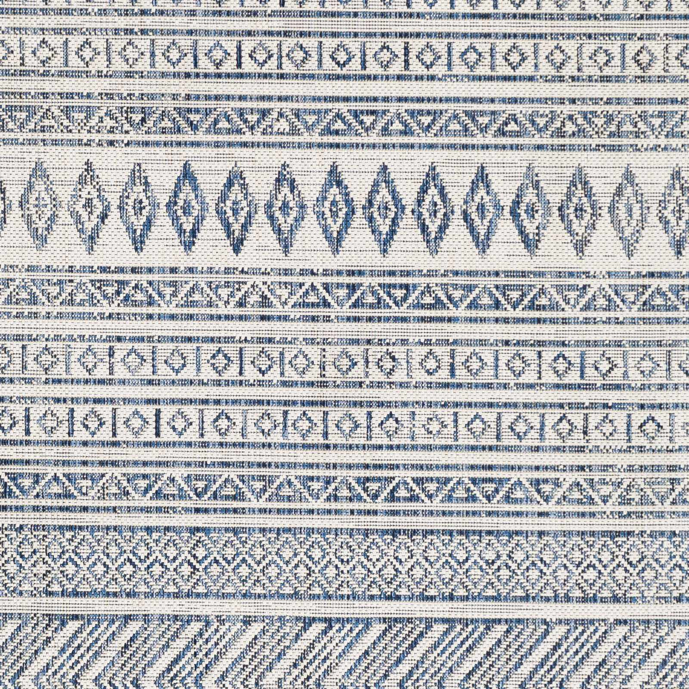 Madras Light Blue Green All Over Performance Outdoor Area Rug by Boutique Rugs
