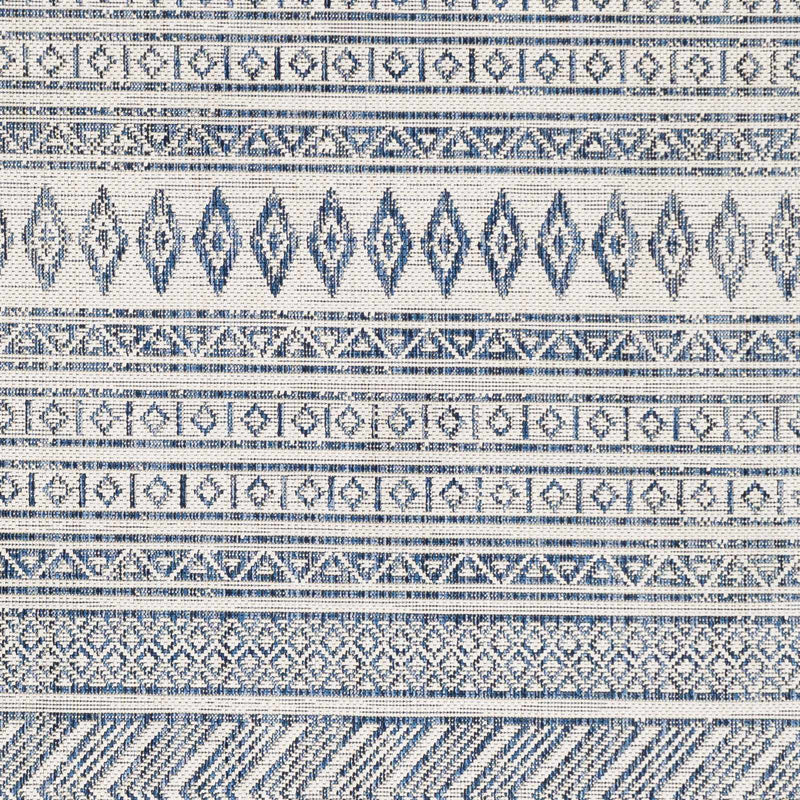 Madras Light Blue Green All Over Performance Outdoor Area Rug by Boutique Rugs