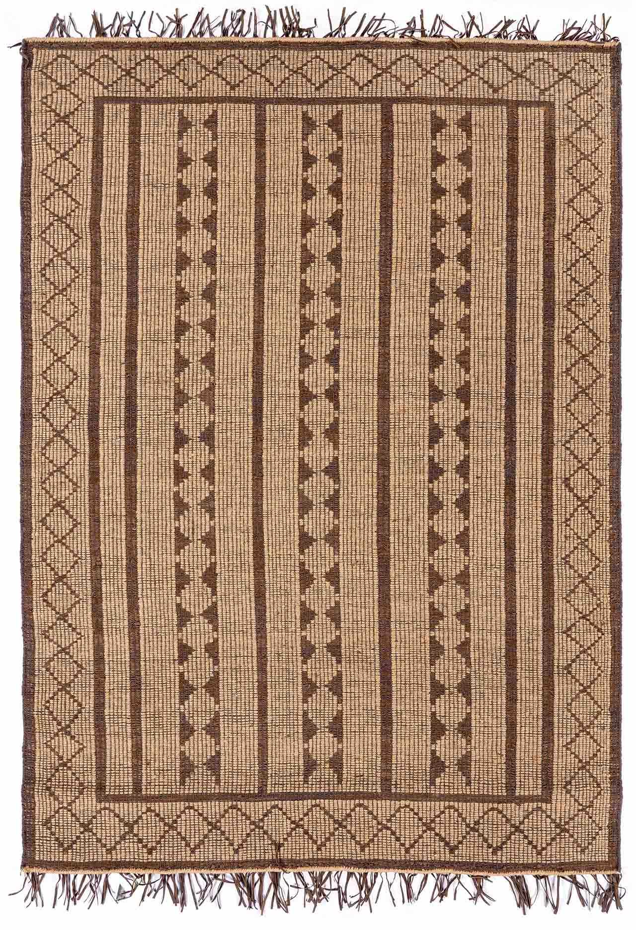 Maia Jute & Leather Area Rug - Clearance by Boutique Rugs