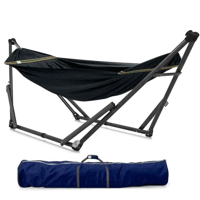 Tranquillo Uniki Canvas Hammock with Stand for Ultimate Relaxation by Megsu