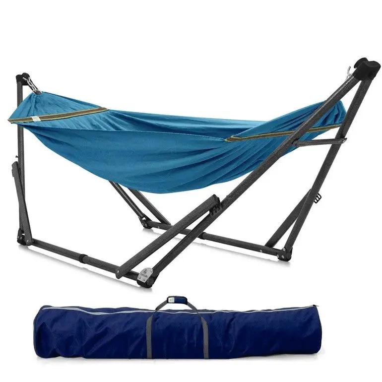 Tranquillo Uniki Canvas Hammock with Stand for Ultimate Relaxation by Megsu