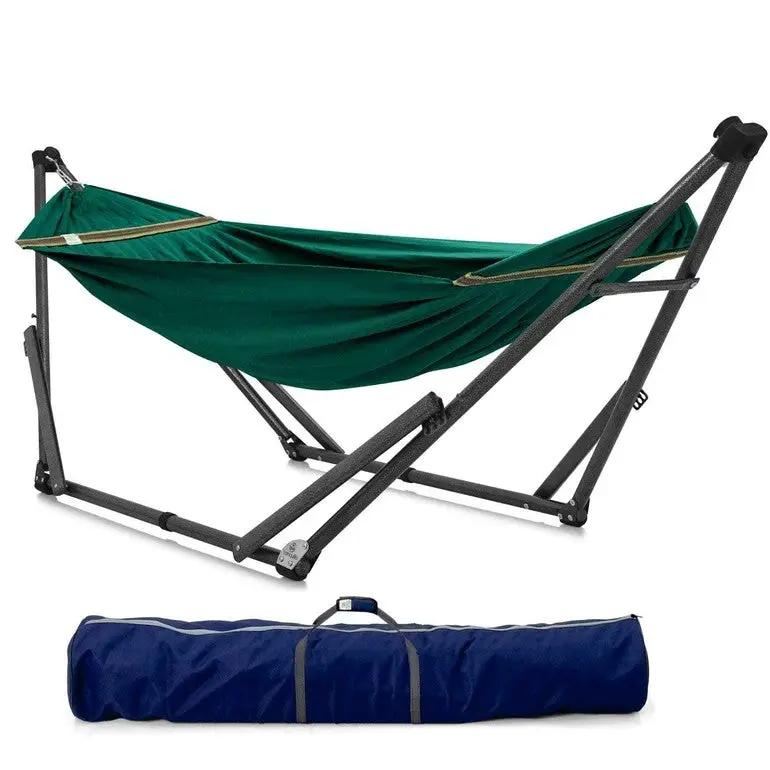 Tranquillo Uniki Canvas Hammock with Stand for Ultimate Relaxation by Megsu