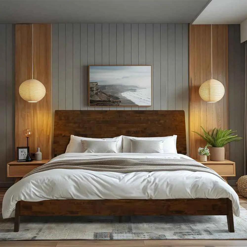 Serenity Solid Wood Bed Frame by Megsu