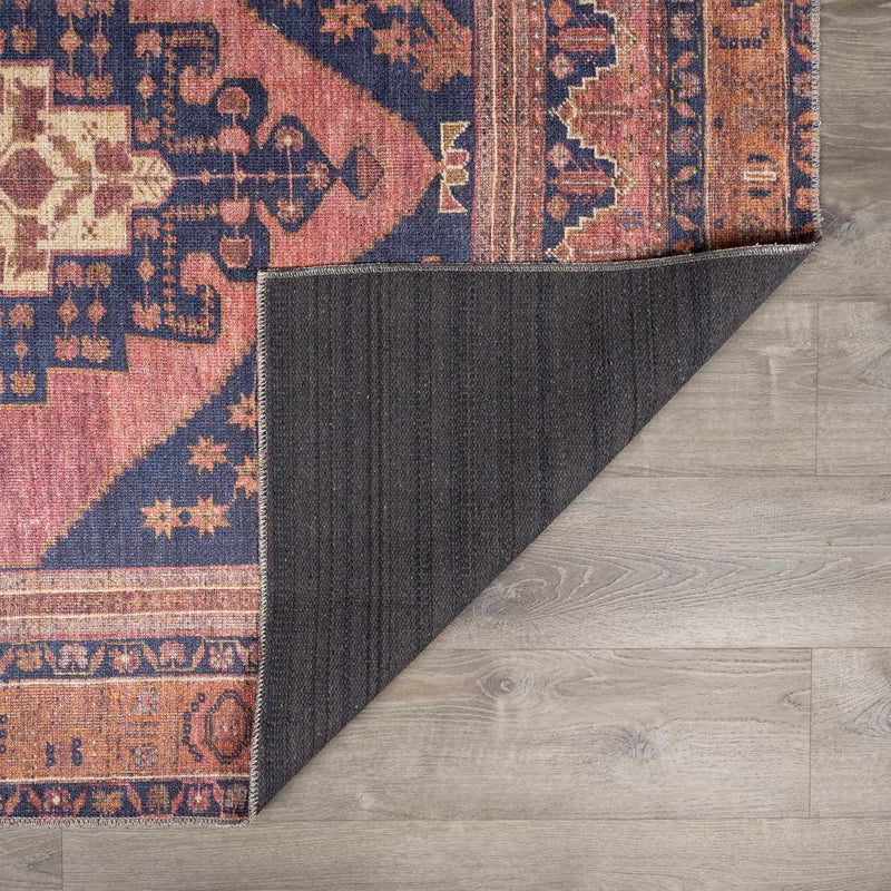 Malamote Vintage Flat Pile Washable Rug by Boutique Rugs