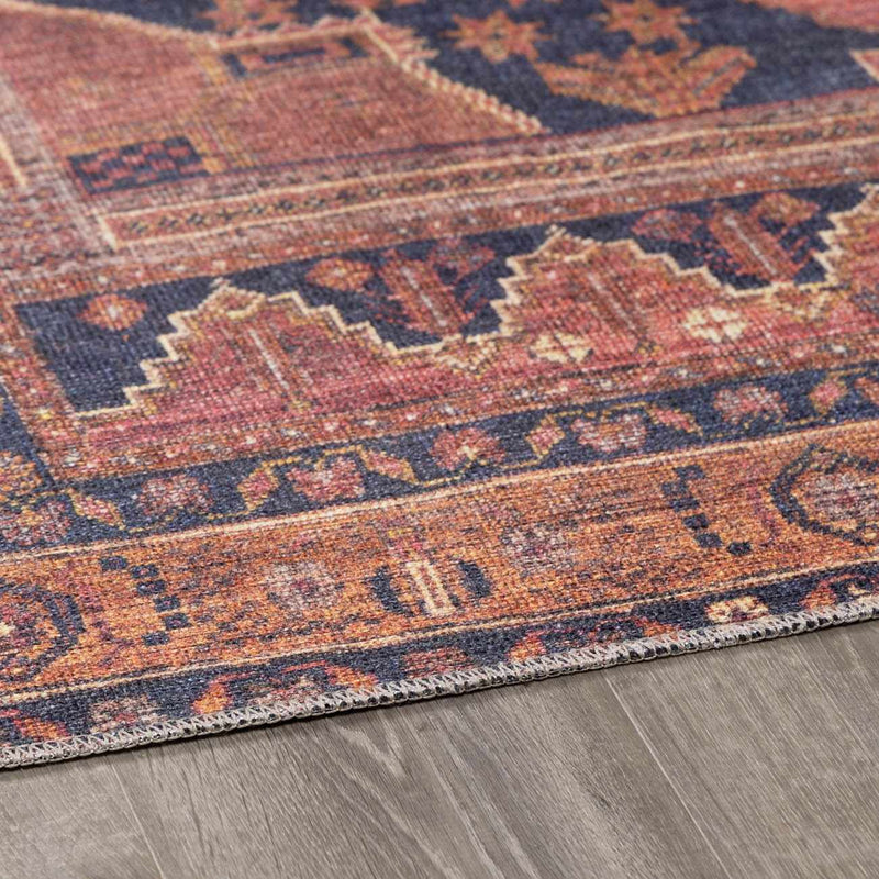 Malamote Vintage Flat Pile Washable Rug by Boutique Rugs