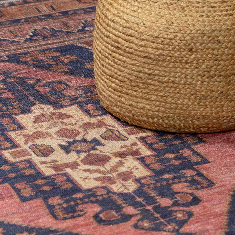 Malamote Vintage Flat Pile Washable Rug by Boutique Rugs