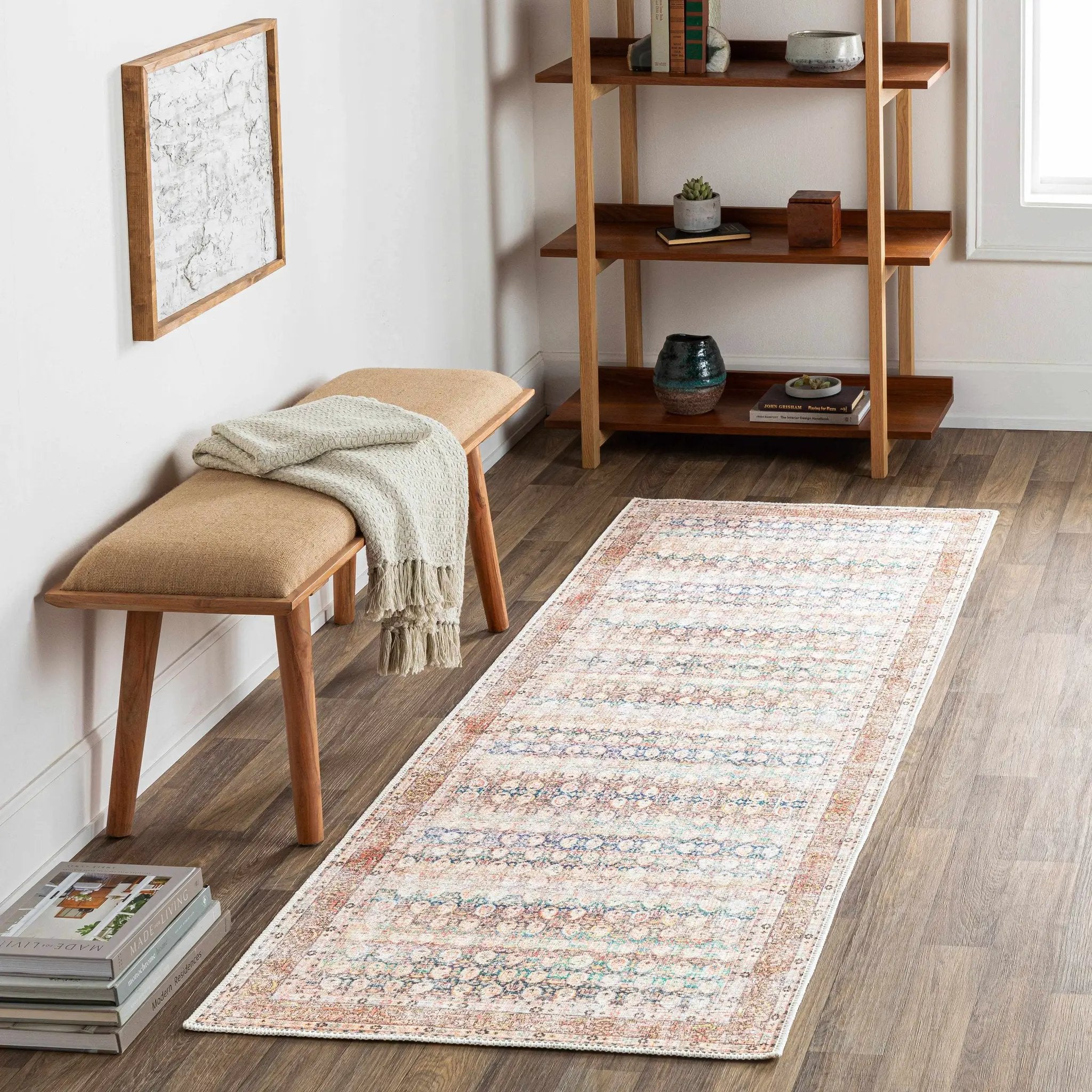 Maligaya Distressed Washable Rug - Clearance by Boutique Rugs